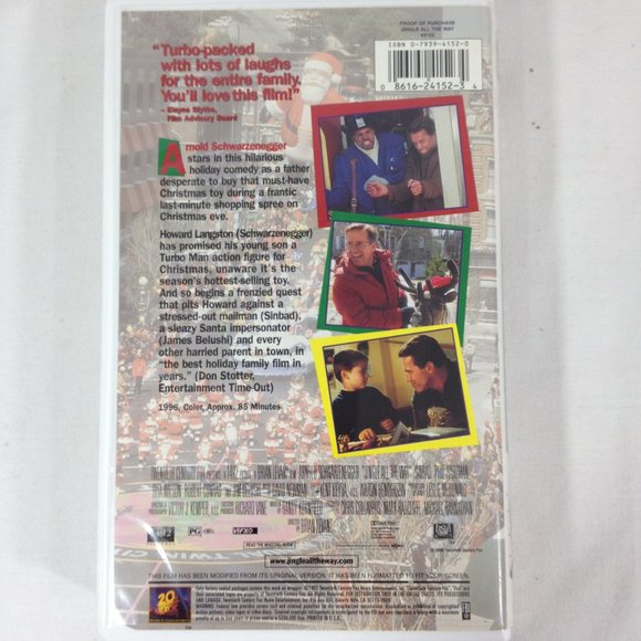 Jingle All The Way - 1996- Arnold Schwarzenegger VHS Tape Clamshell Case- Used - Picture 2 of 4